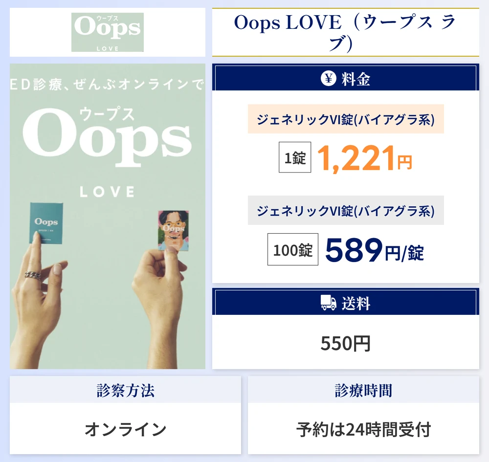 Oops LOVEのスペック画像