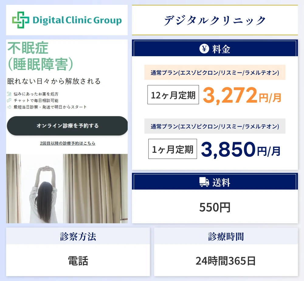 デジタルクリニックのスペック画像